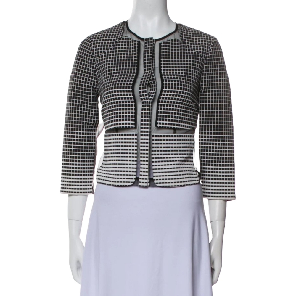 Per Se Evening Suit Jacket Sheer Size 8